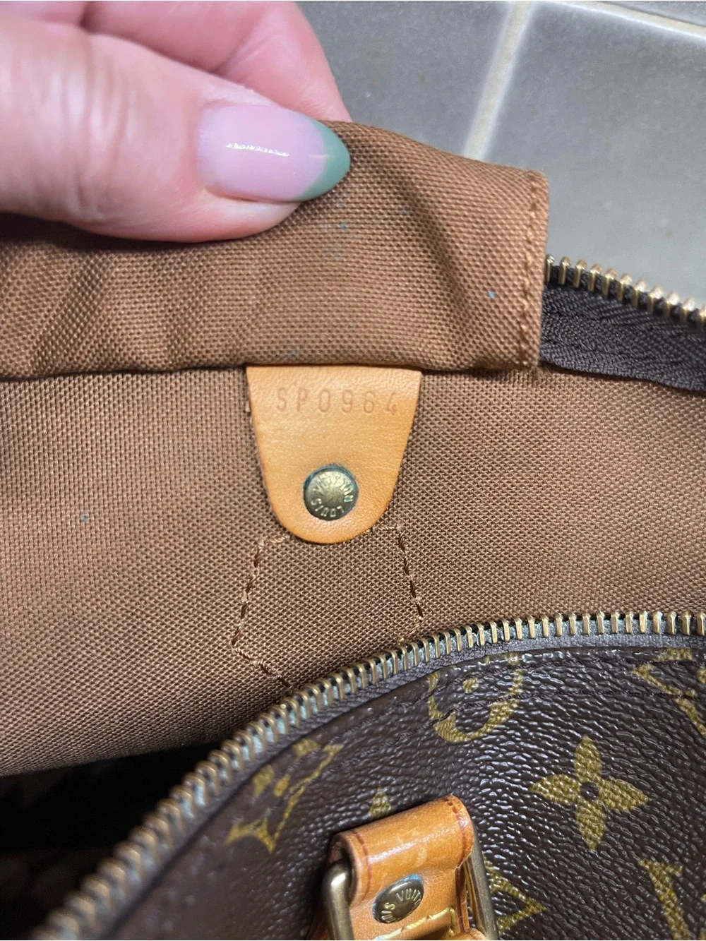Louis Vuitton Speedy 35 Monogram Canvas Duffel with Vachetta Leather Handles